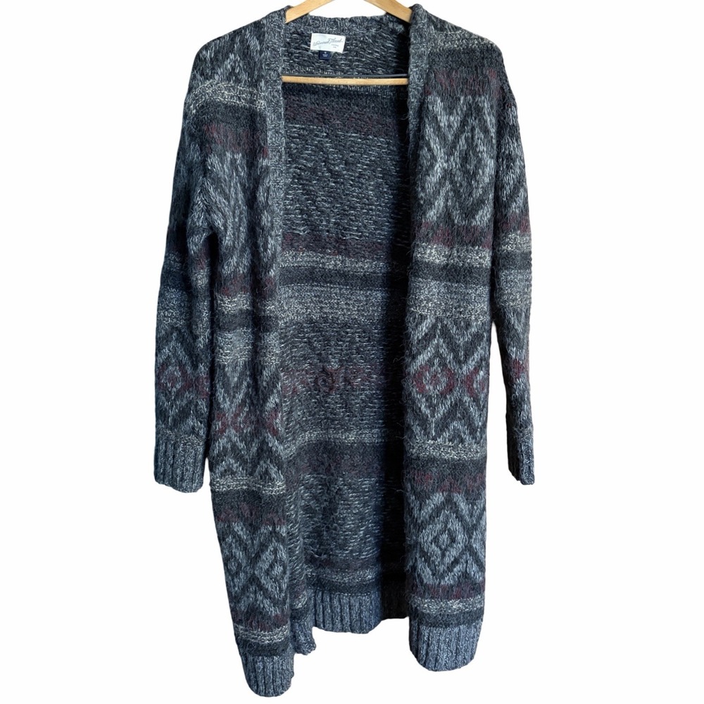 90s Cosby Style Long Fluffy Soft Cardigan Size Women's Medium Retro Cozy